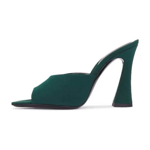 Saint Laurent Emerald Green Mules - Picture 3 of 4